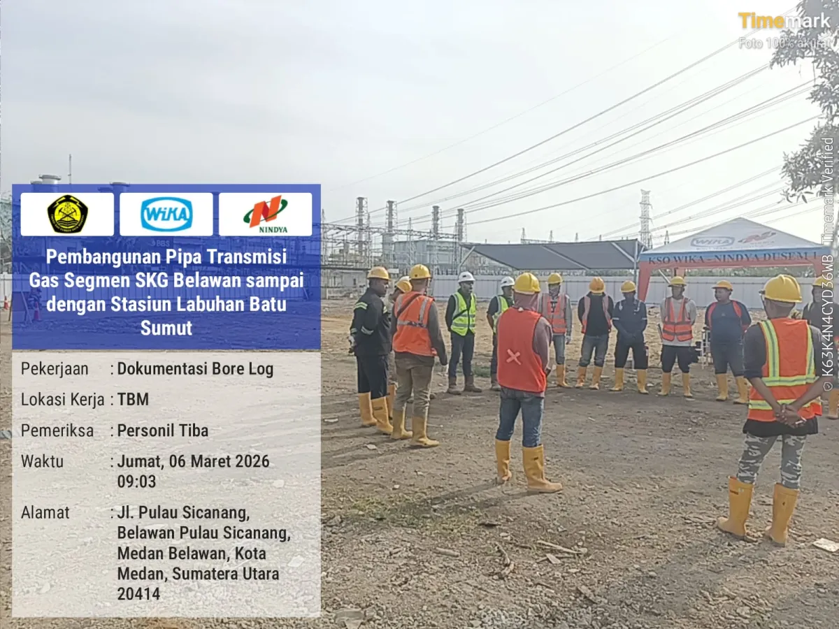 Proyek Pembangunan Pipa Transmisi Gas Segmen SKG Belawan-Dumai-1